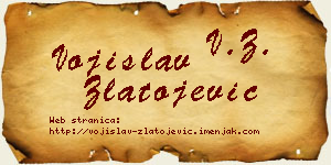 Vojislav Zlatojević vizit kartica